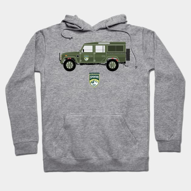 LAND ROVER Hoodie by Juan726